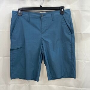 Weatherproof men's blue original vintage zip pocket stretch button active shorts